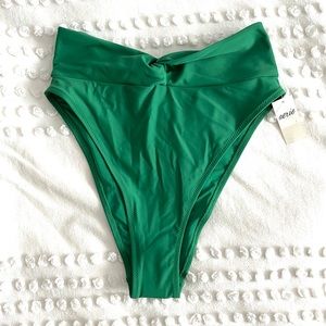 Aerie Twist High Cut Cheeky Bikini Bottom